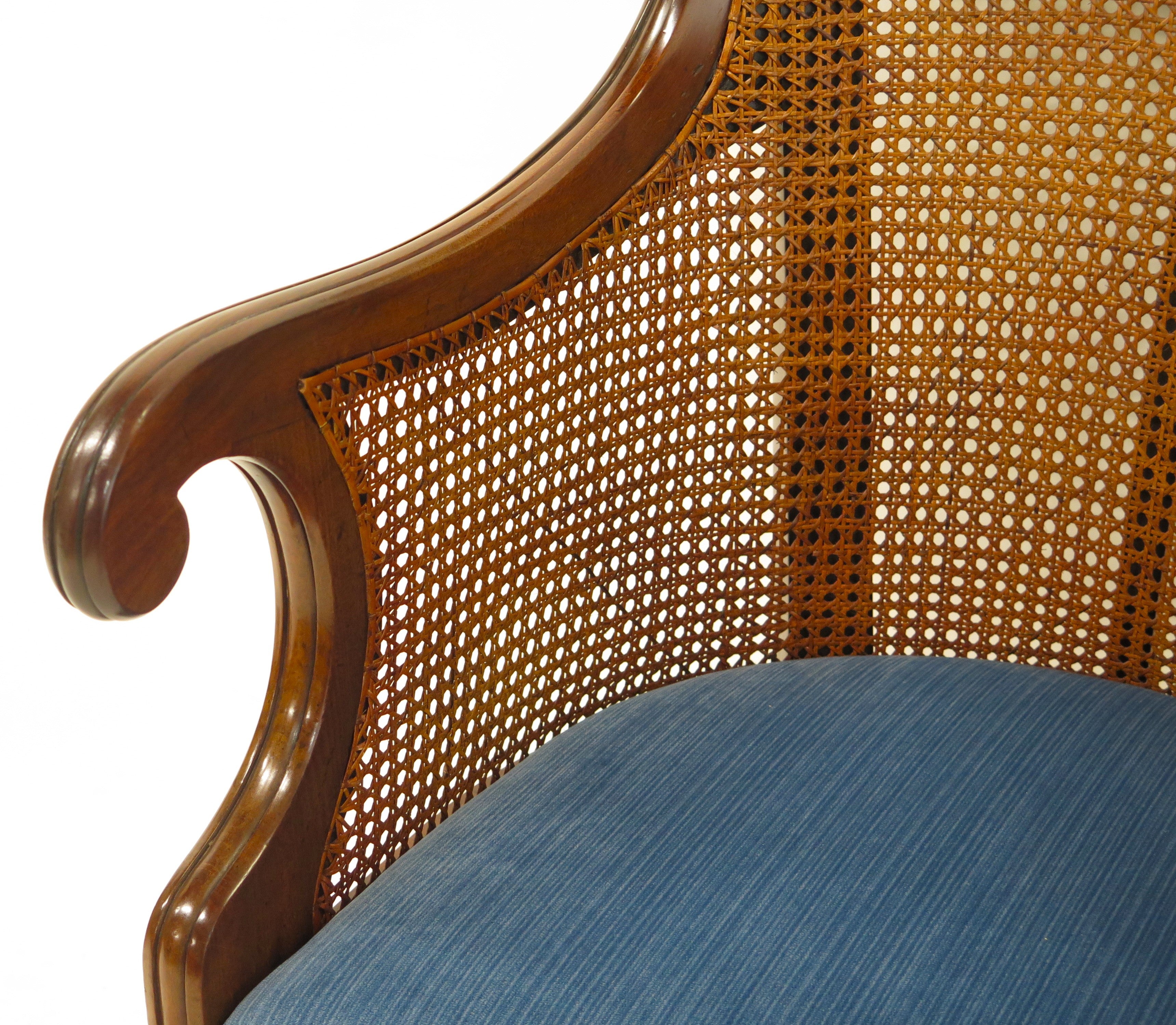English Regency Mahogany Library Chair