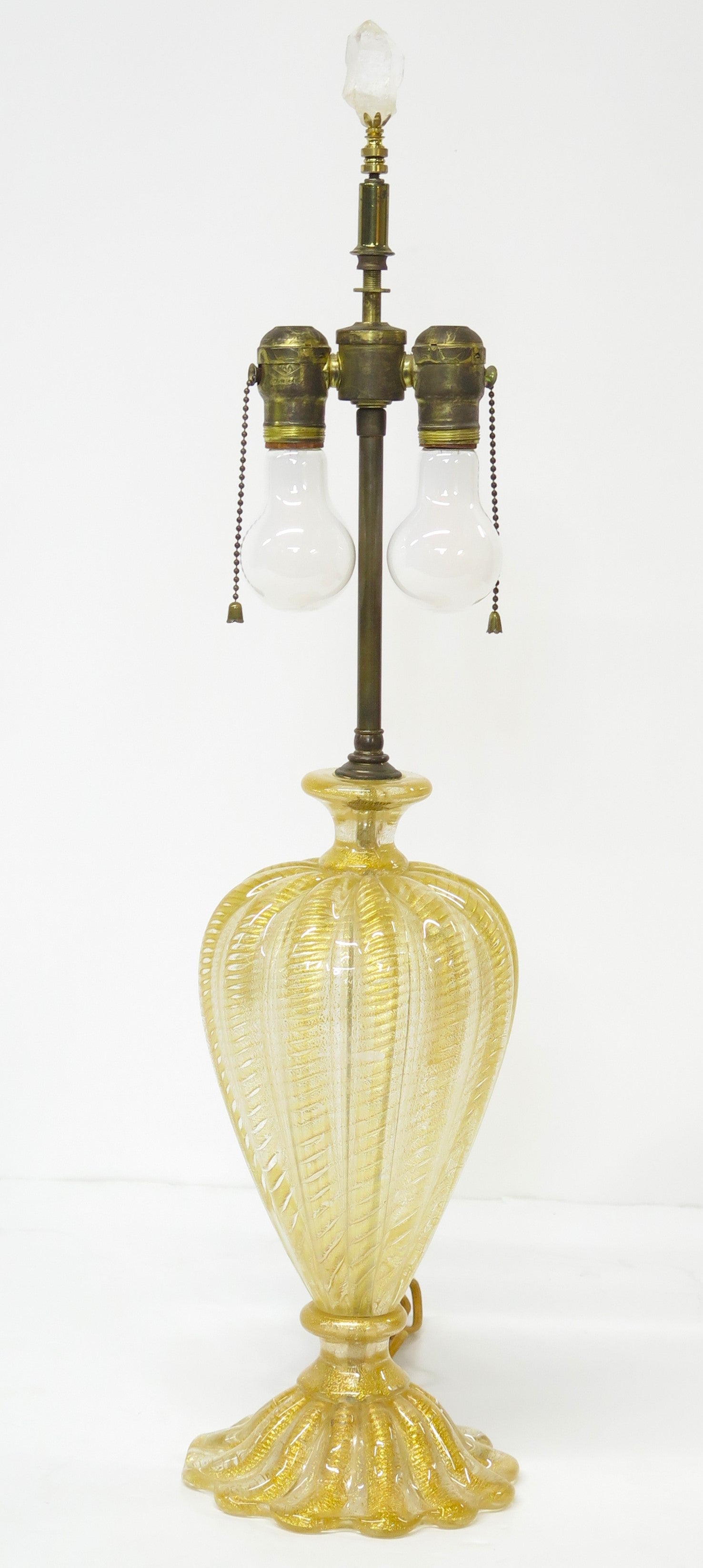 Beautiful Mid Century Murano Glass Lamp by Barovier & Toso