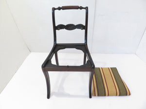 Set of ( 6 ) English Regency Mahogany Chairs