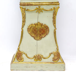 Baroque Paint and Parcel Gilt Longcase Clock