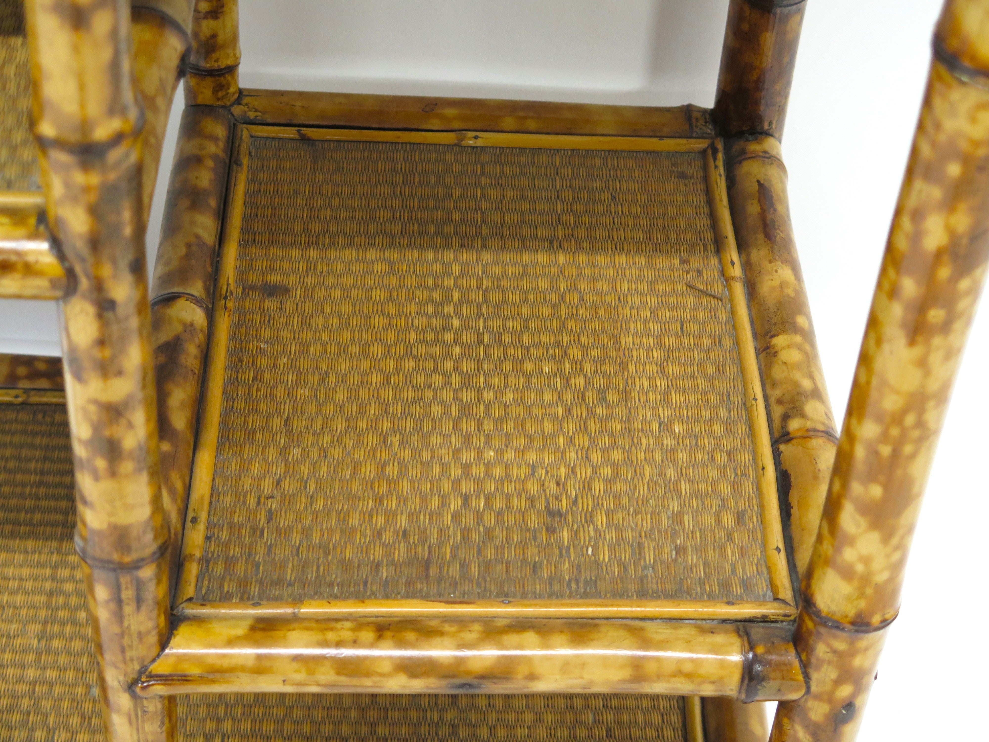 Victorian Bamboo Etagere by W. F. Needham, Birmingham