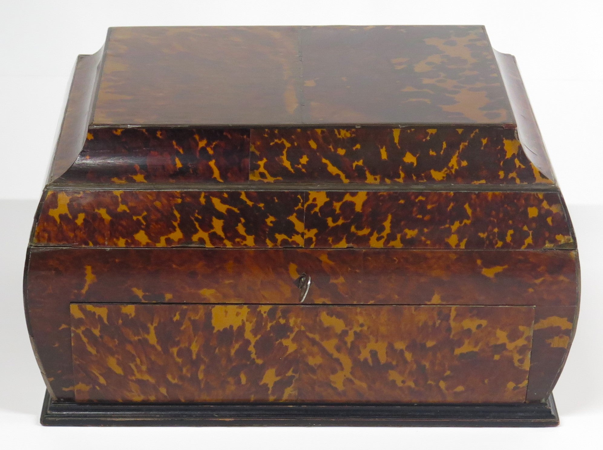 English Regency Tortoise Shell Jewelry Casket