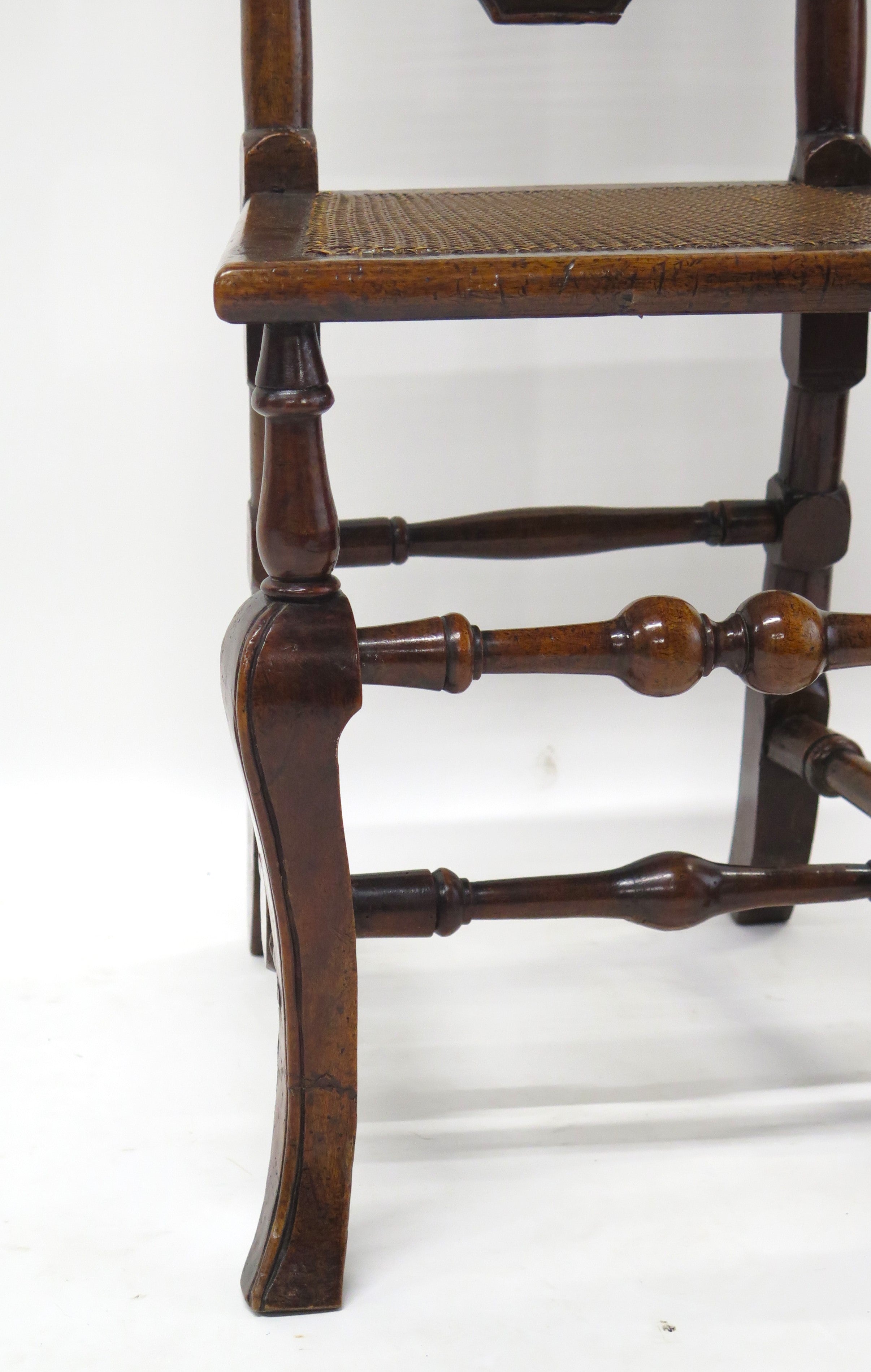 A Pair of William and Mary Walnut Side Chairs