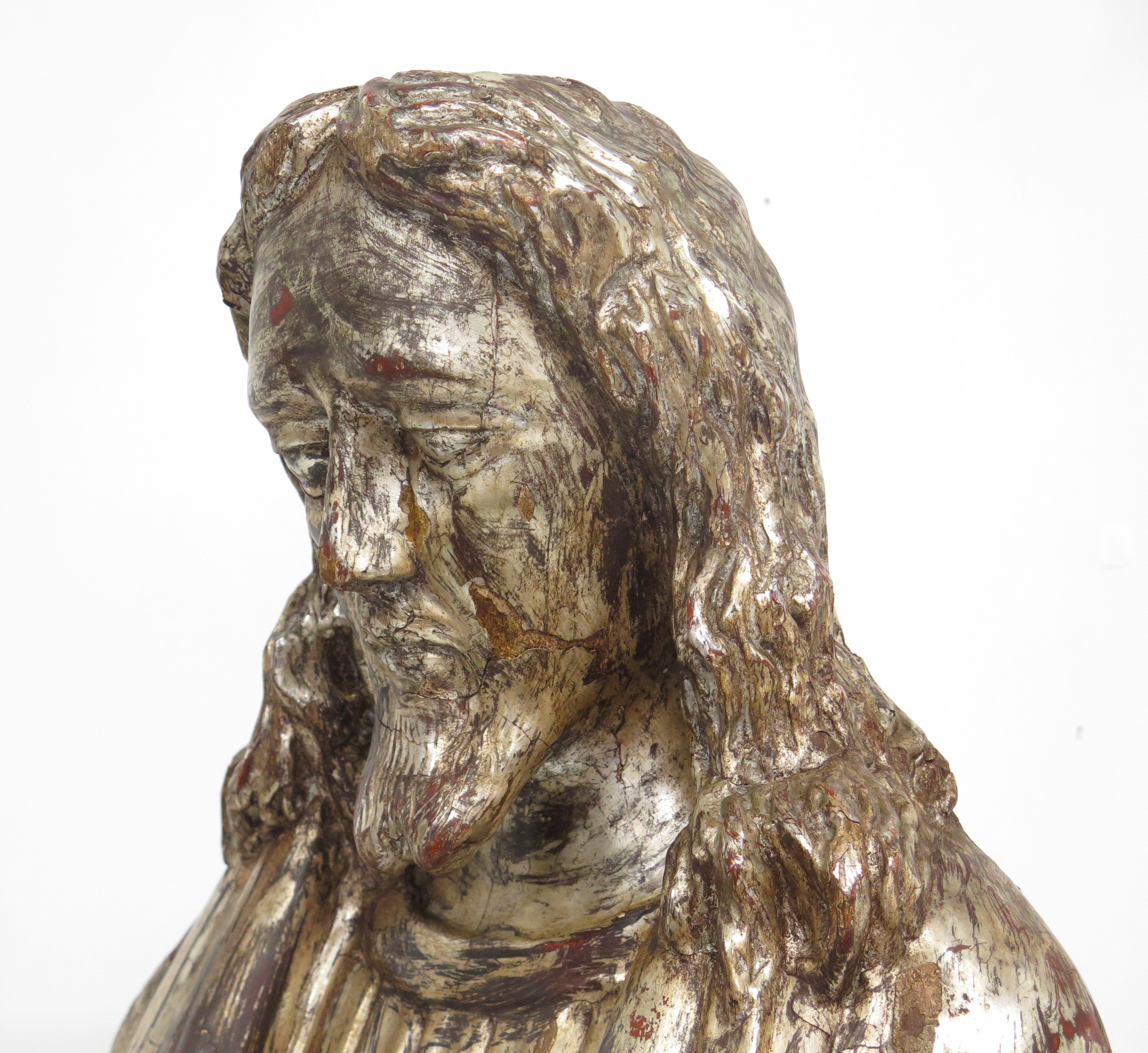 1# 18th Century Italian Silver Gilt Reliquary Bust