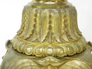 A Pair of Large, Impressive Mid-19th Century Gilt Bronze Torchieres