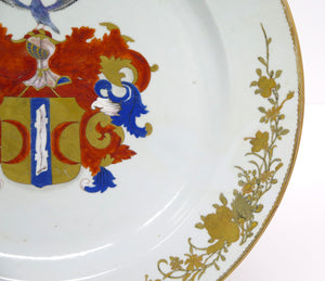 Chinese Export Armorial Charger for the Amsterdam-Batavia Dutch Family Valckenier