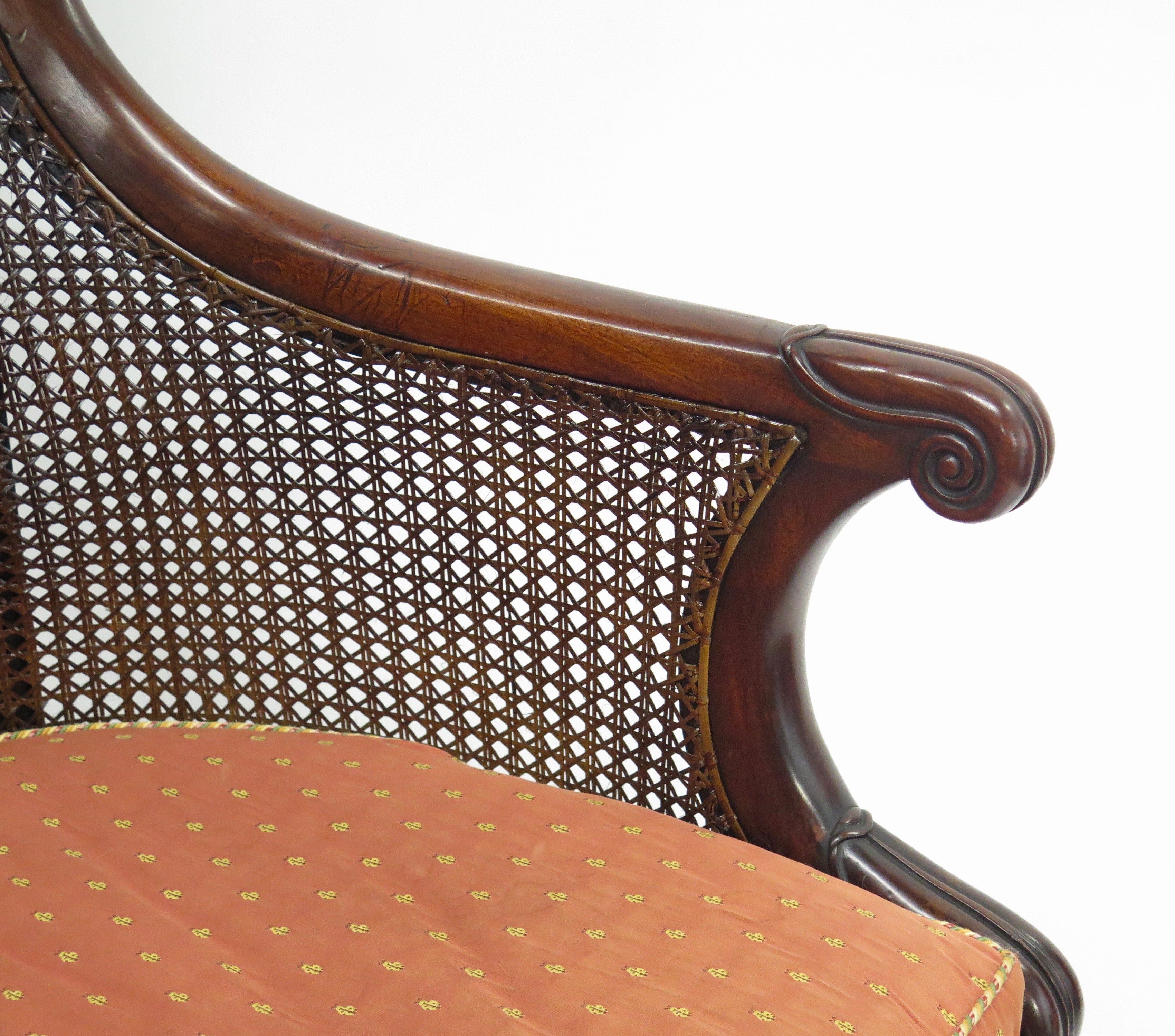 English Regency Caned Library Chair, possibly Gillows