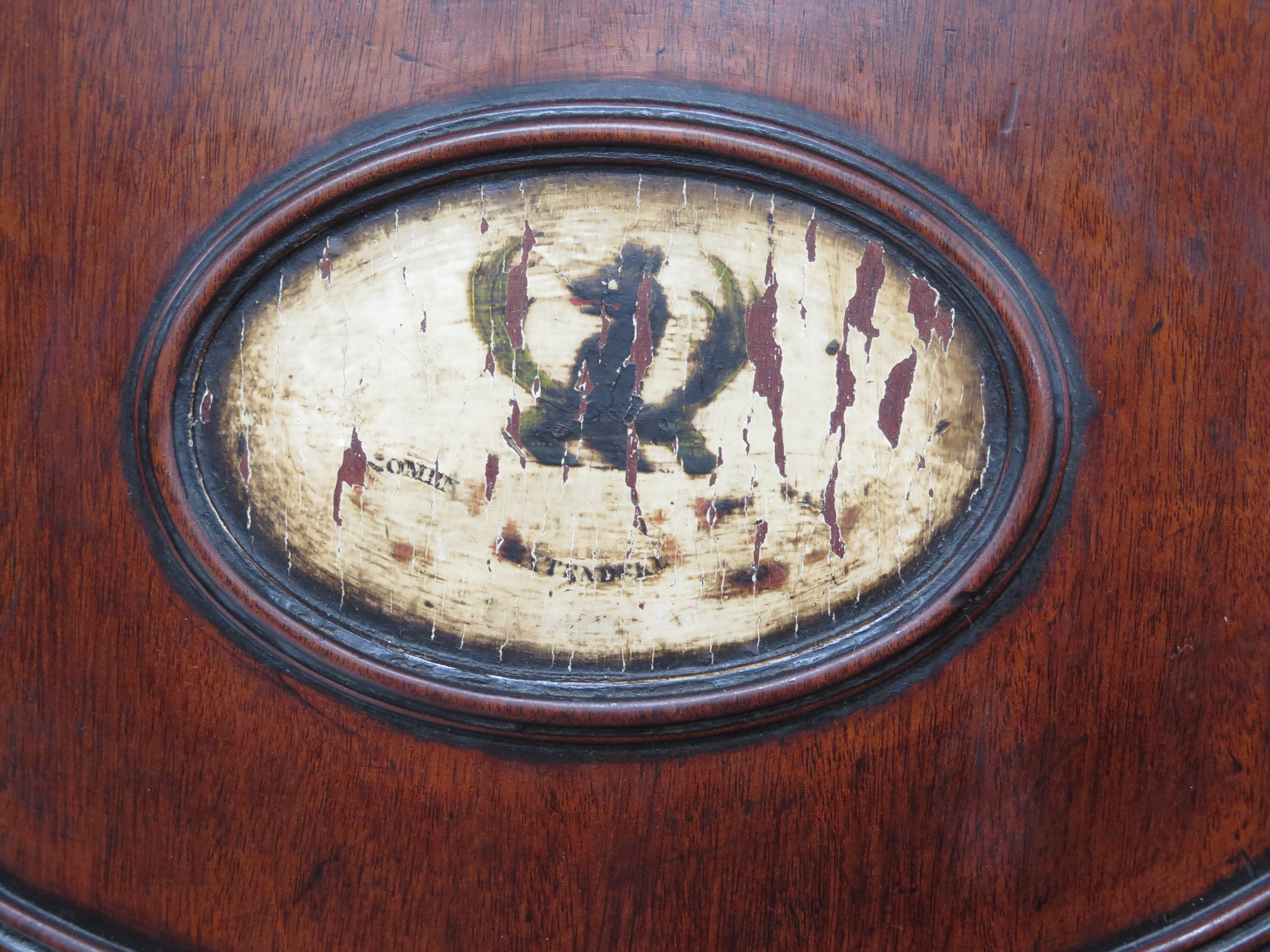 A Pair of English Regency Mahogany Hall Chairs