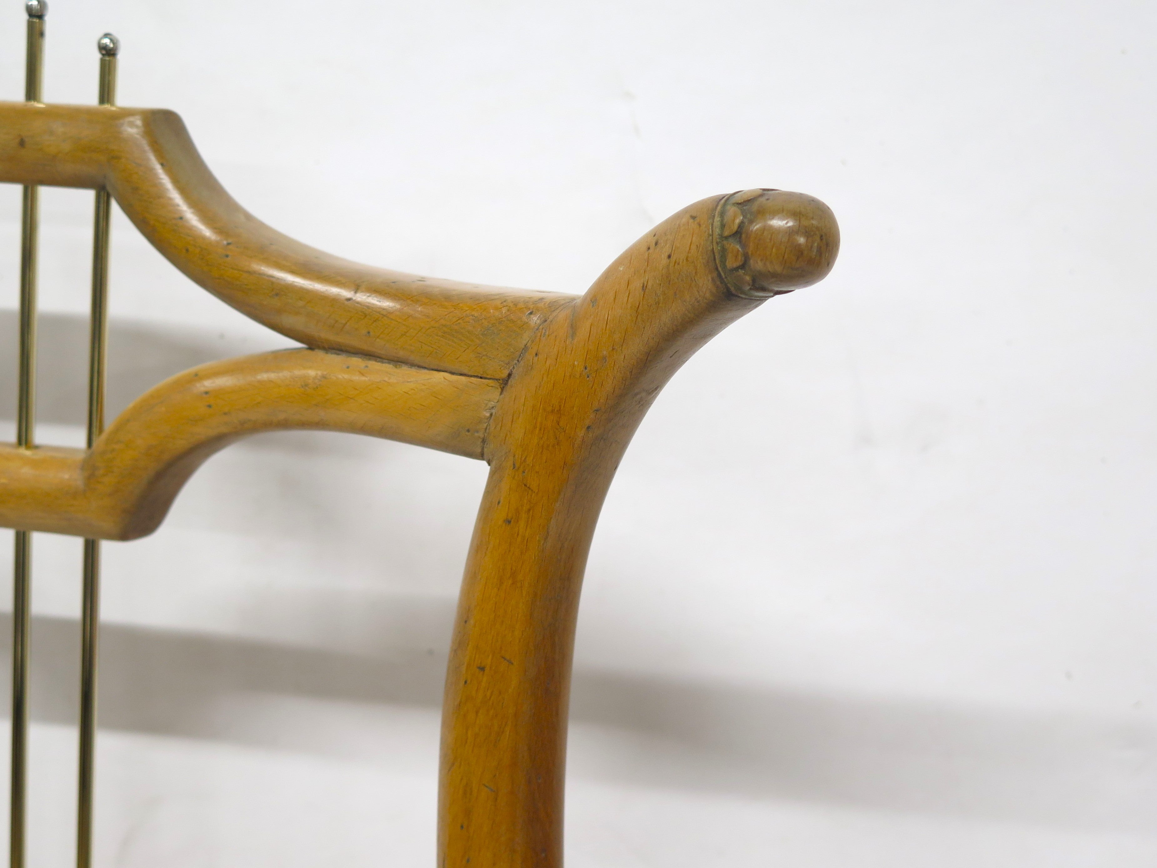 An Unusual Occasional Chair with Lyre Back