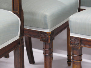 Set of Eight Neoclassical Chairs in the Style of Henri Jacob (French, 1753-1824)