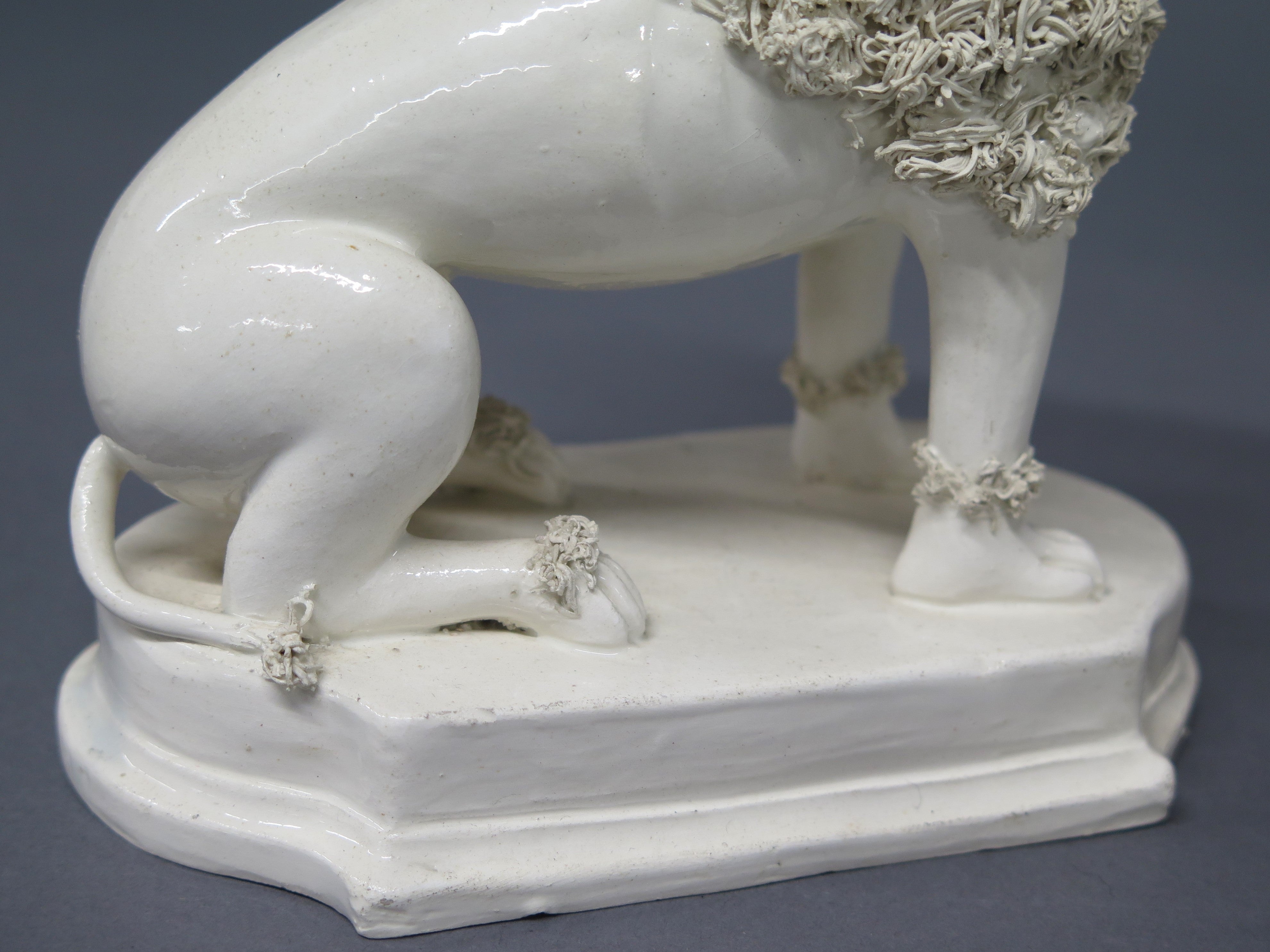 A Pair of Early 19th Century Creamware Dogs