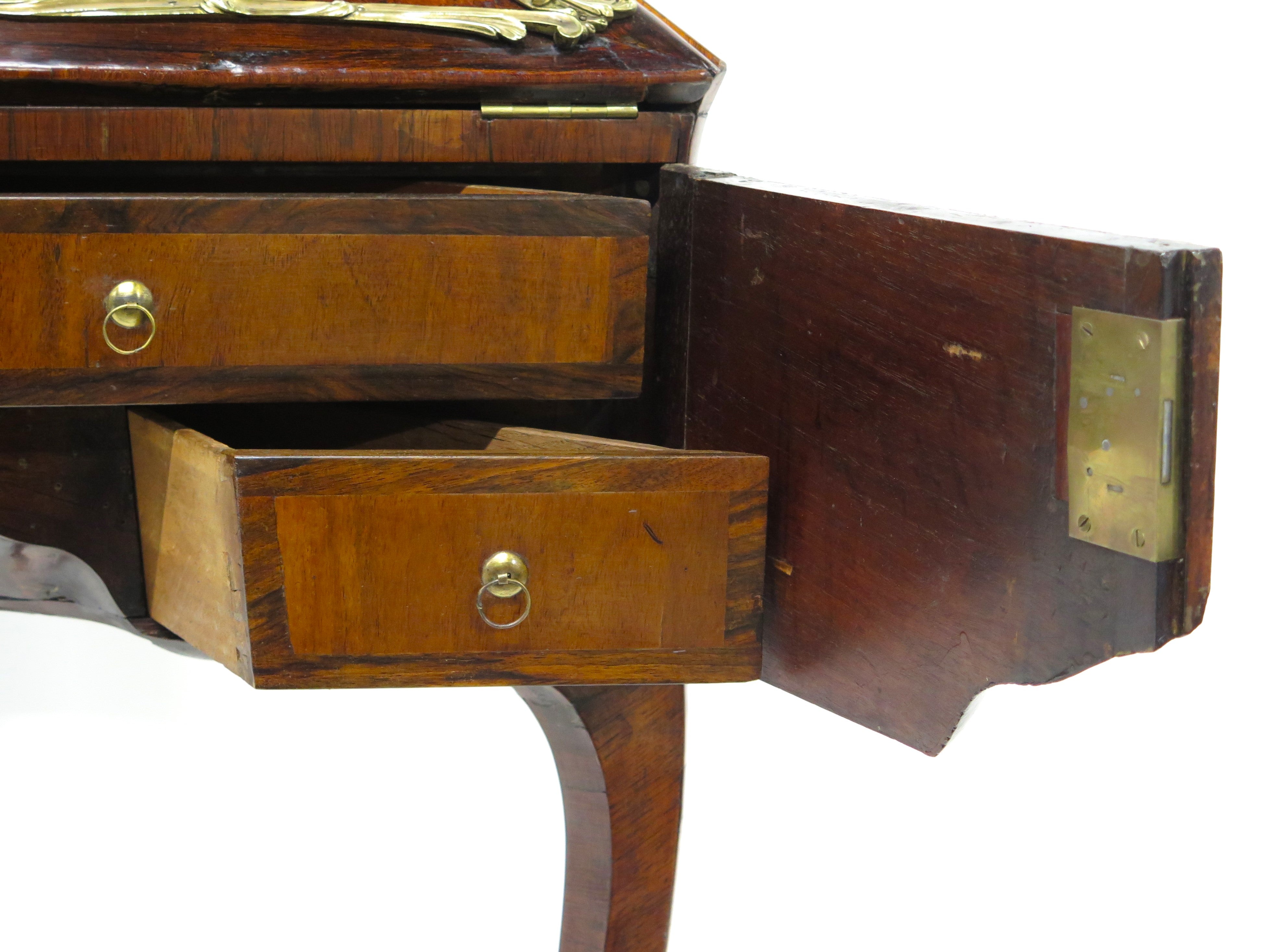A Louis XV Lady's Fruitwood Veneered Escritoire
