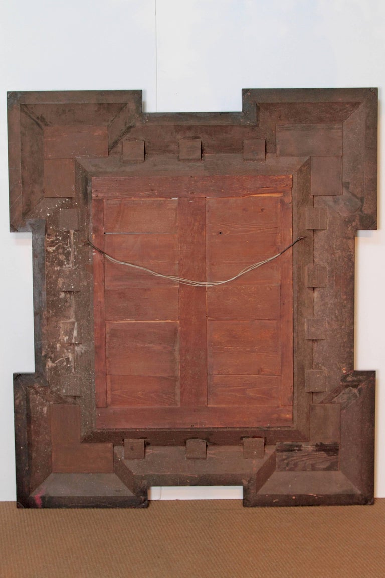 Pair of Large-Scale Dutch Baroque-Style Red Tortoise Mirrors