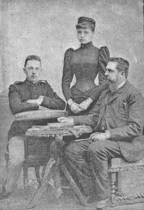 1891, Don Jaime (left) with sister and father