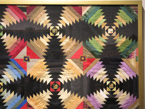 American Quilt Pineapple Pattern Framed