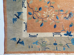 Chinese Art Deco Wool Carpet, Circa 1930