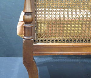 English Regency Caned Library Chair