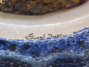 Signed Léon Brard (French, 1830-1902) Palissy Ware Plate