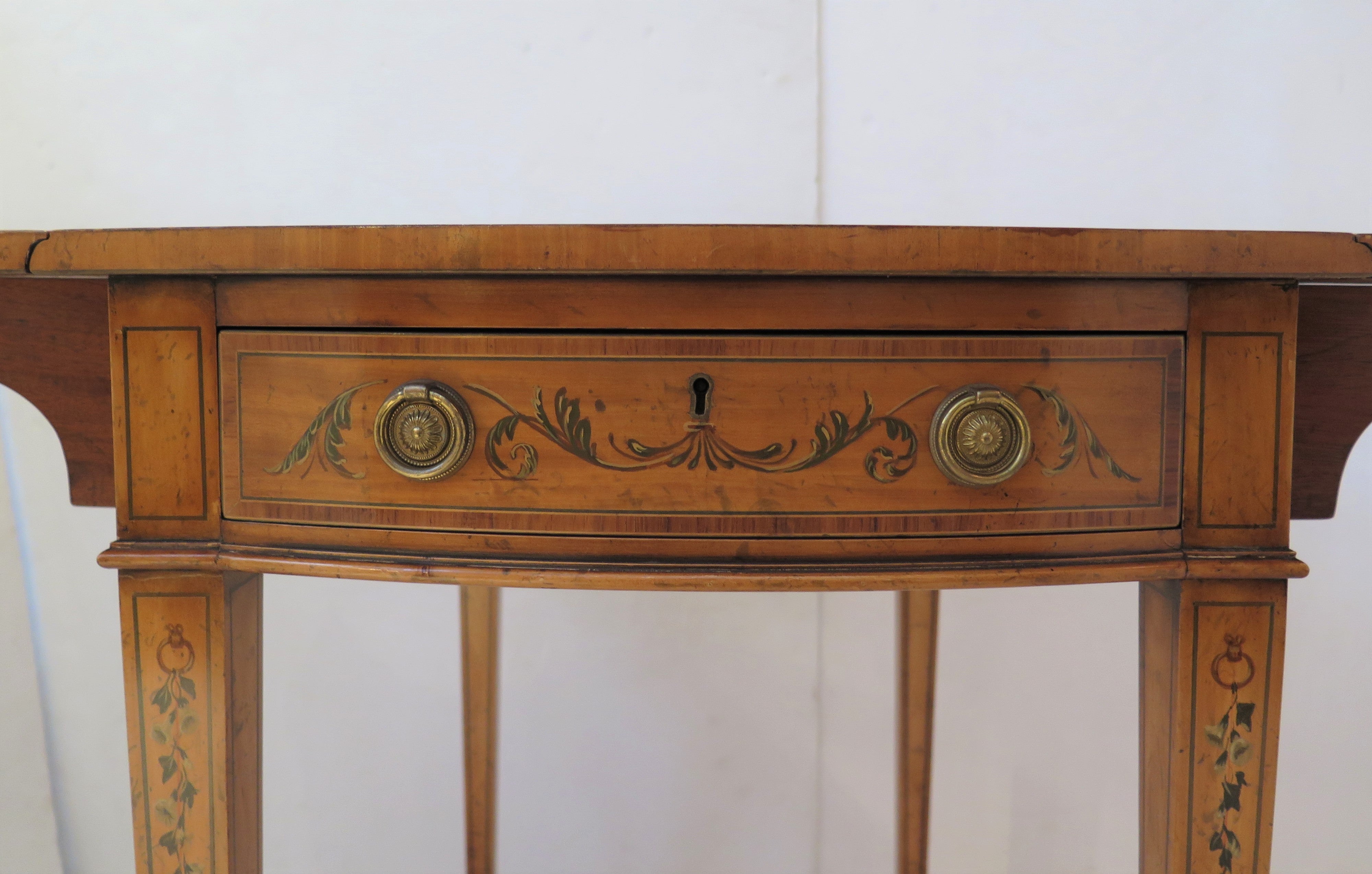 Edwardian Satinwood Revival Pembroke Table