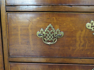 An 18th Century Georgian Oak Dresser Base, Moulded Rectangular Top
