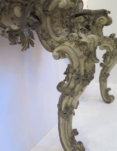 A Pair of Fine Italian Baroque Bracket Console Tables