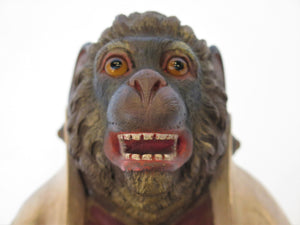 19th Century Carved Monkey Butler / Servant