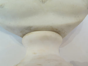 An Italian Carrara Marble Bust of a Roman Emperor  C. 1950, Italy