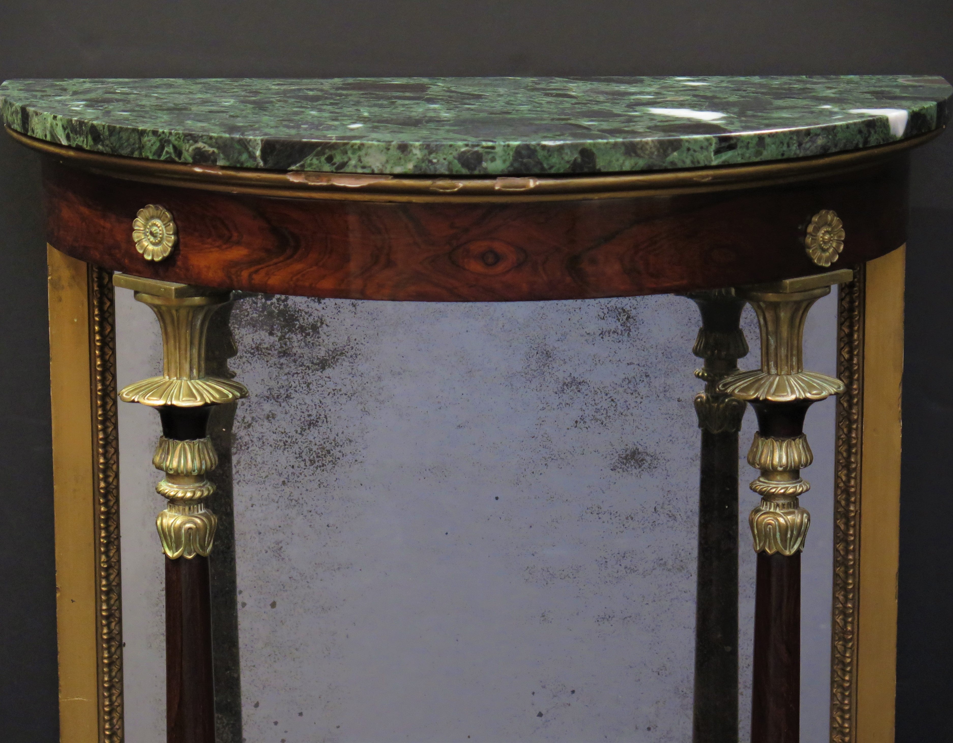 19th Century Gilt Bronze Mounted Rosewood Console