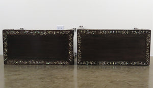 Chinese Consoles with Pierced Apron and Mother of Pearl Inlay