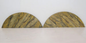 Pair of Neoclassic Style ''D'' Shaped Consoles