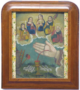 "La Mano Poderosa de Dios" aka "The Powerful Hand of God” Retablo