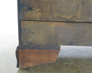 An 18th Century Georgian Oak Dresser Base, Moulded Rectangular Top