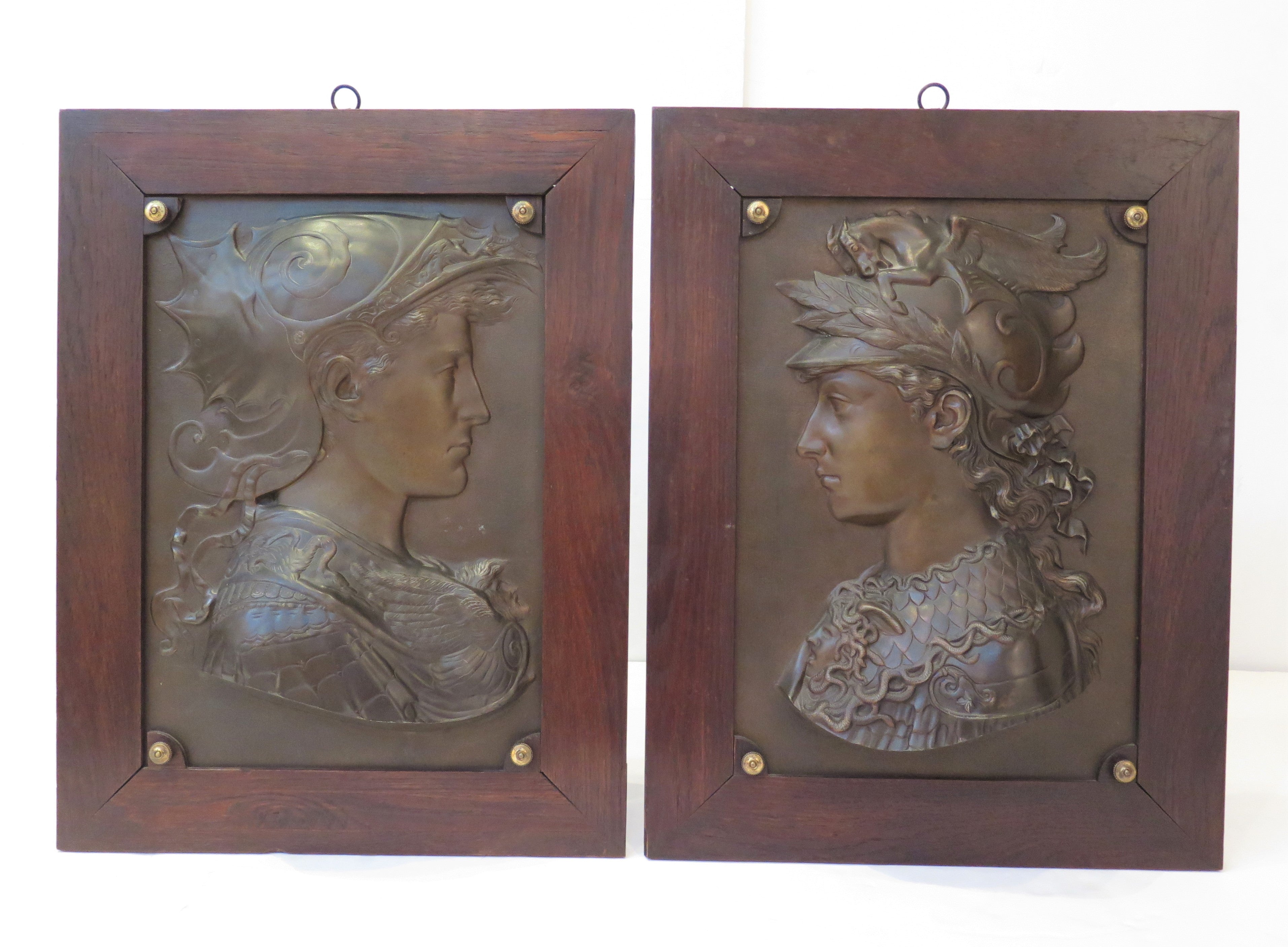 Grand Tour Portrait Plaques / Perseus and Alexander the Great