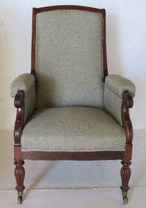 Charles X Easy Chair  C. 1830, France