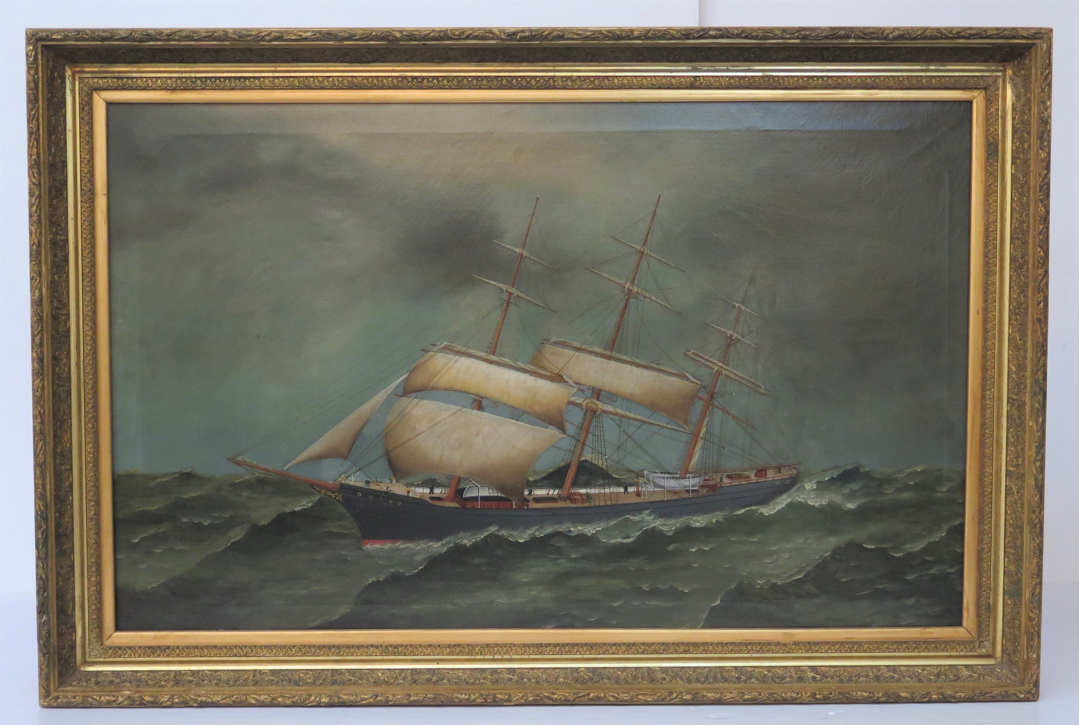 Ship's Portrait of an Unidentified Sailing Vessel Underway (Port Side)