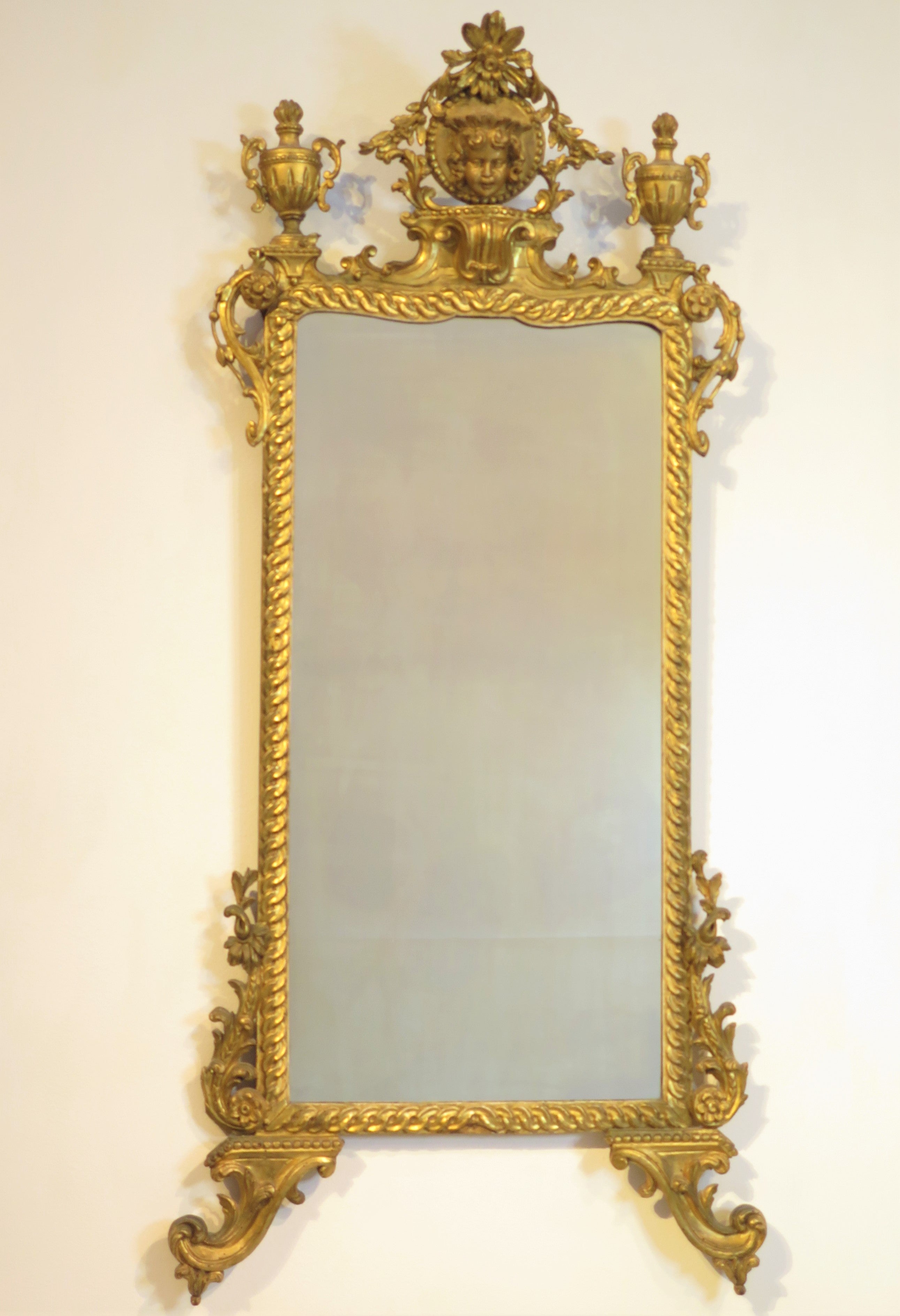 Italian Neoclassical Giltwood Pier Mirror