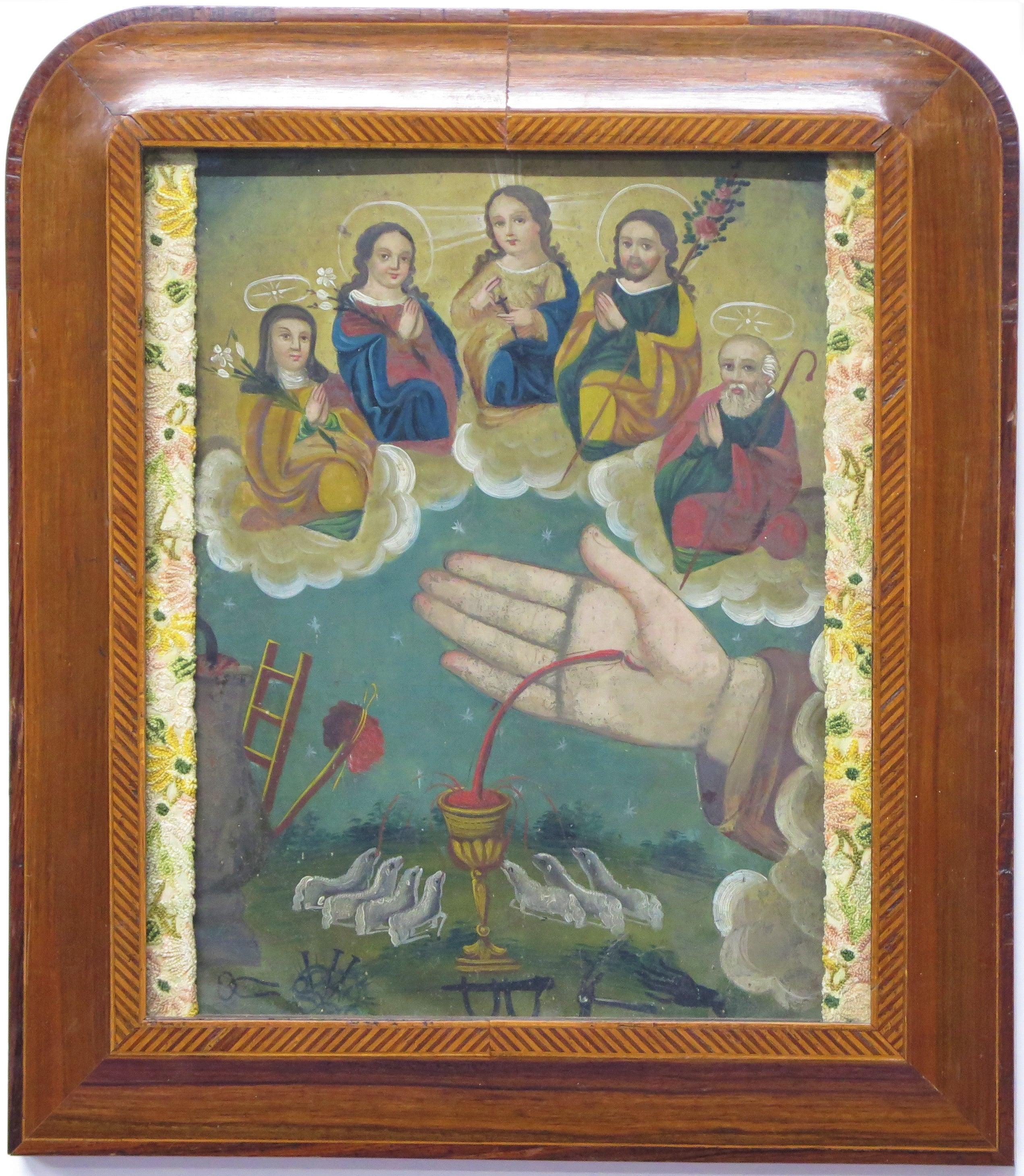 "La Mano Poderosa de Dios" aka "The Powerful Hand of God” Retablo