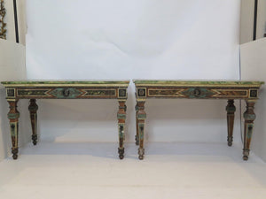 A Pair of Venetian Neoclassic-Style Console Tables