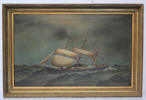 Ship's Portrait of an Unidentified Sailing Vessel Underway (Port Side)
