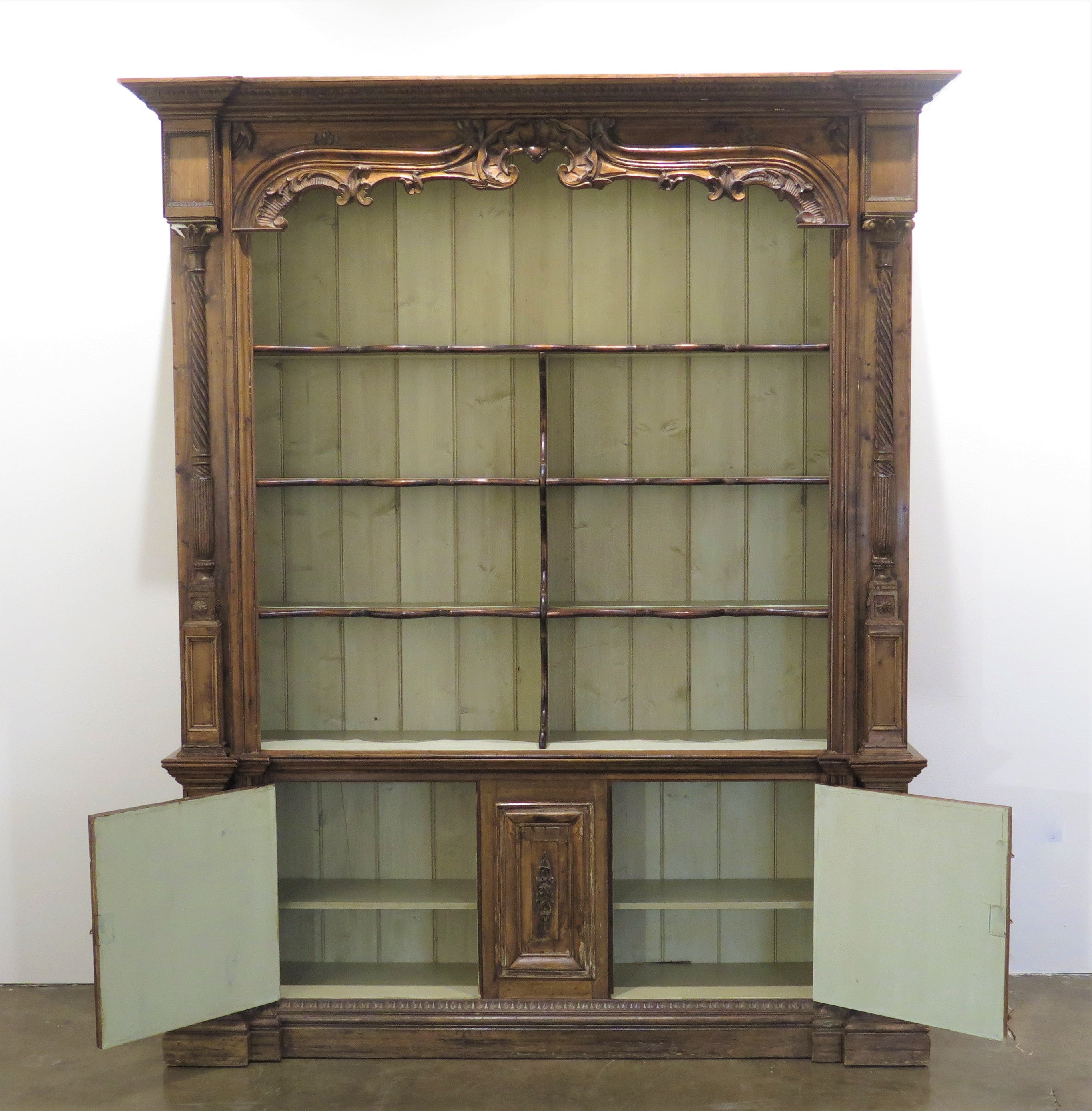 19th Century French Cupboard of Carved Walnut