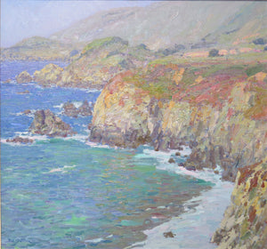 California Coastal Landscape by Rod Goebel (American 1946-1993)