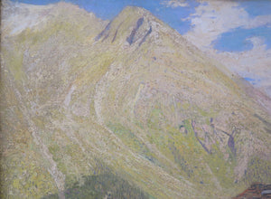 A Swiss Mountain Landscape by Sydney Lee (English, 1866-1949)