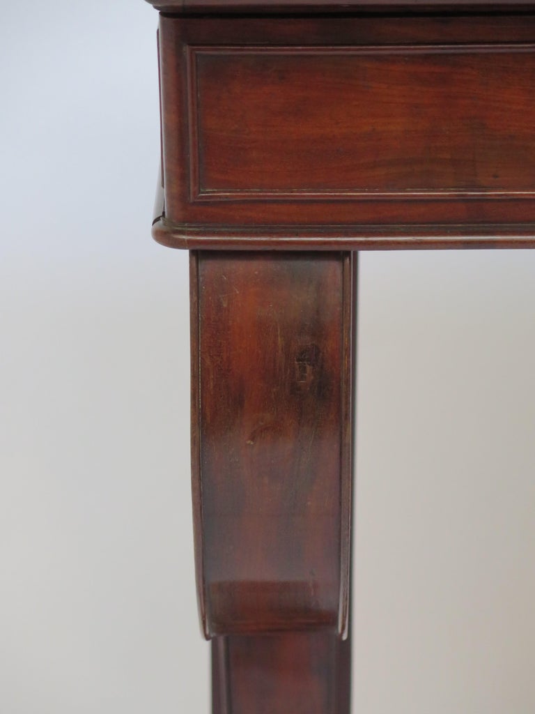Charles X Mahogany Console with Sainte-Anne Marble Top