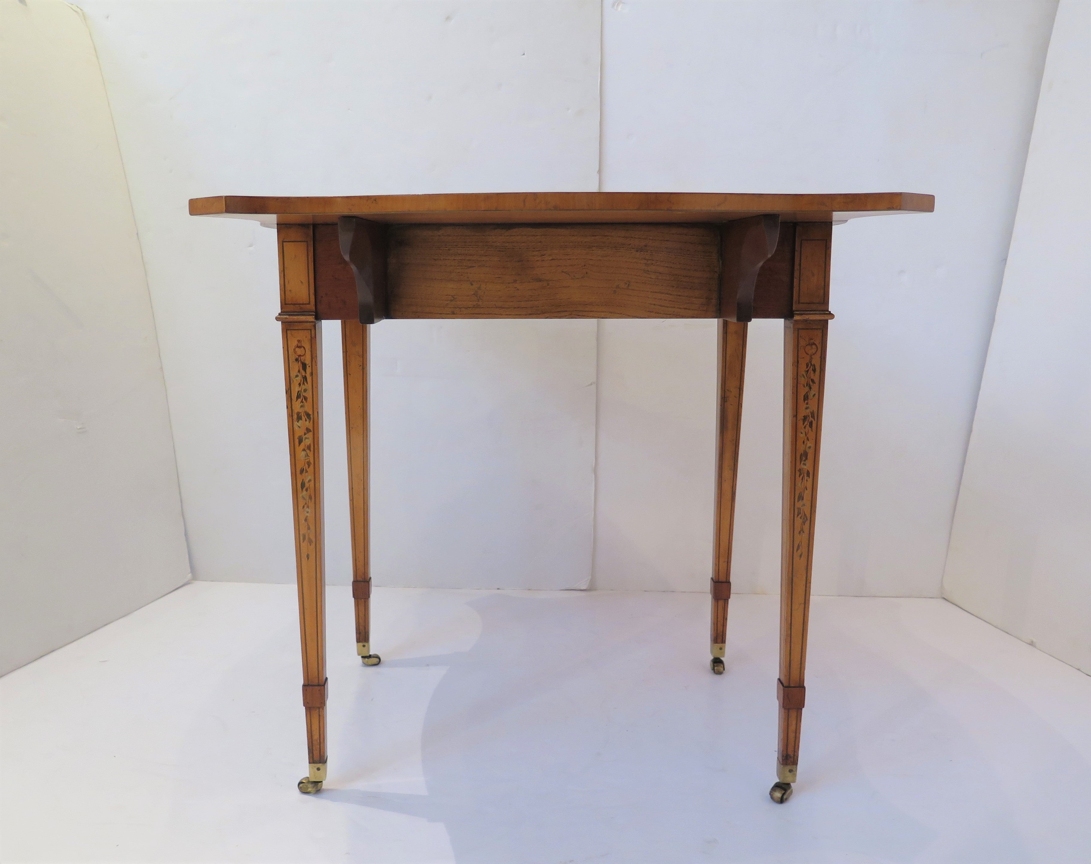 Edwardian Satinwood Revival Pembroke Table