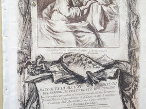 18th Century Italian Frontispiece by Giovanni Battista Piranesi (Italian, 1720-1778)