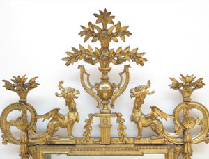 18th Century Italian (Tuscan) Neoclassical Giltwood Pier Glass