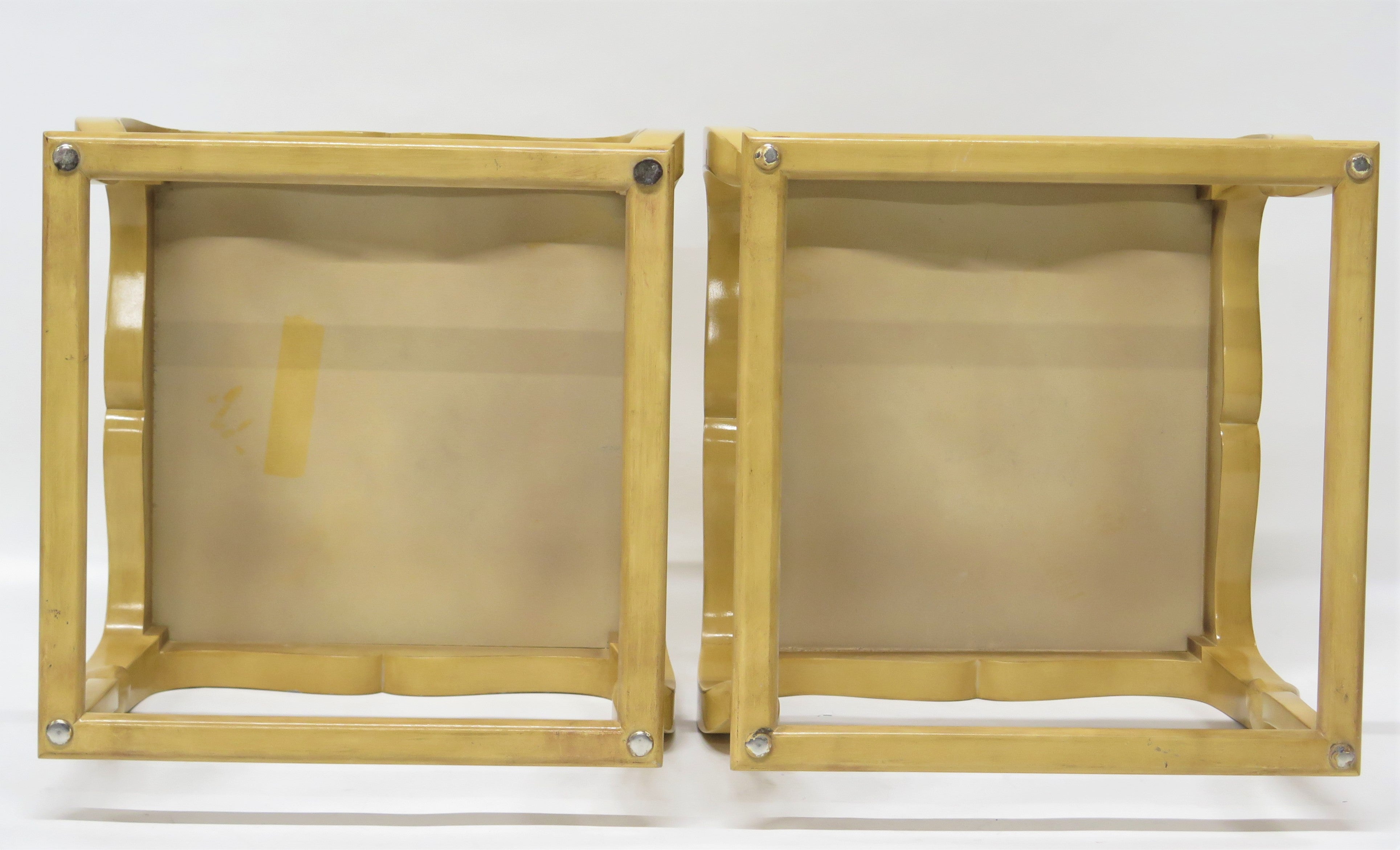 Pair of Lacquered Tables by Atelier Midavaine, Paris