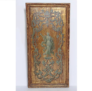 Italian Neoclassical Paint and Parcel Gilt Panels / Roman Goddesses / Muses