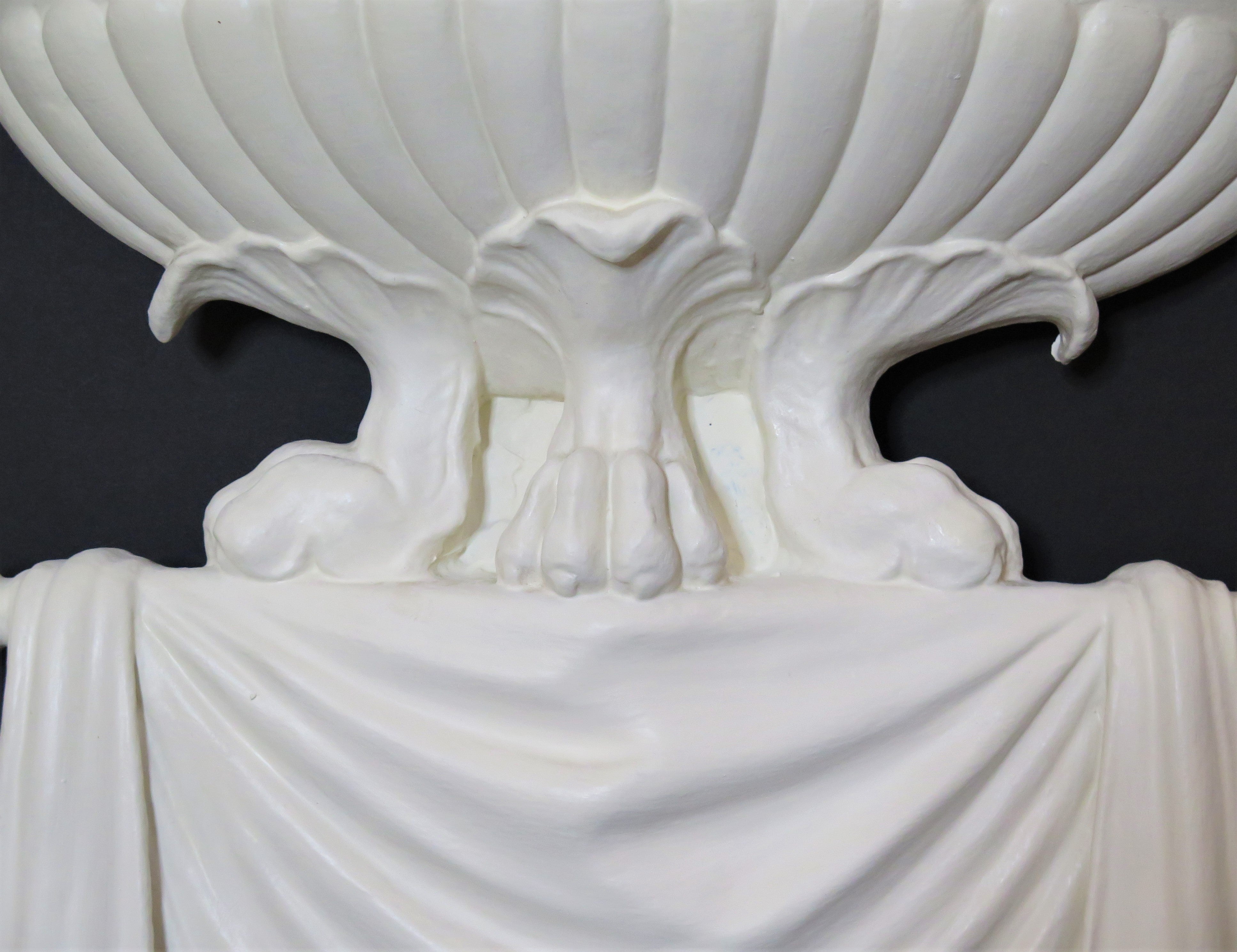 Plaster and Horsehair Sconces in the Manner of Dorothy Draper