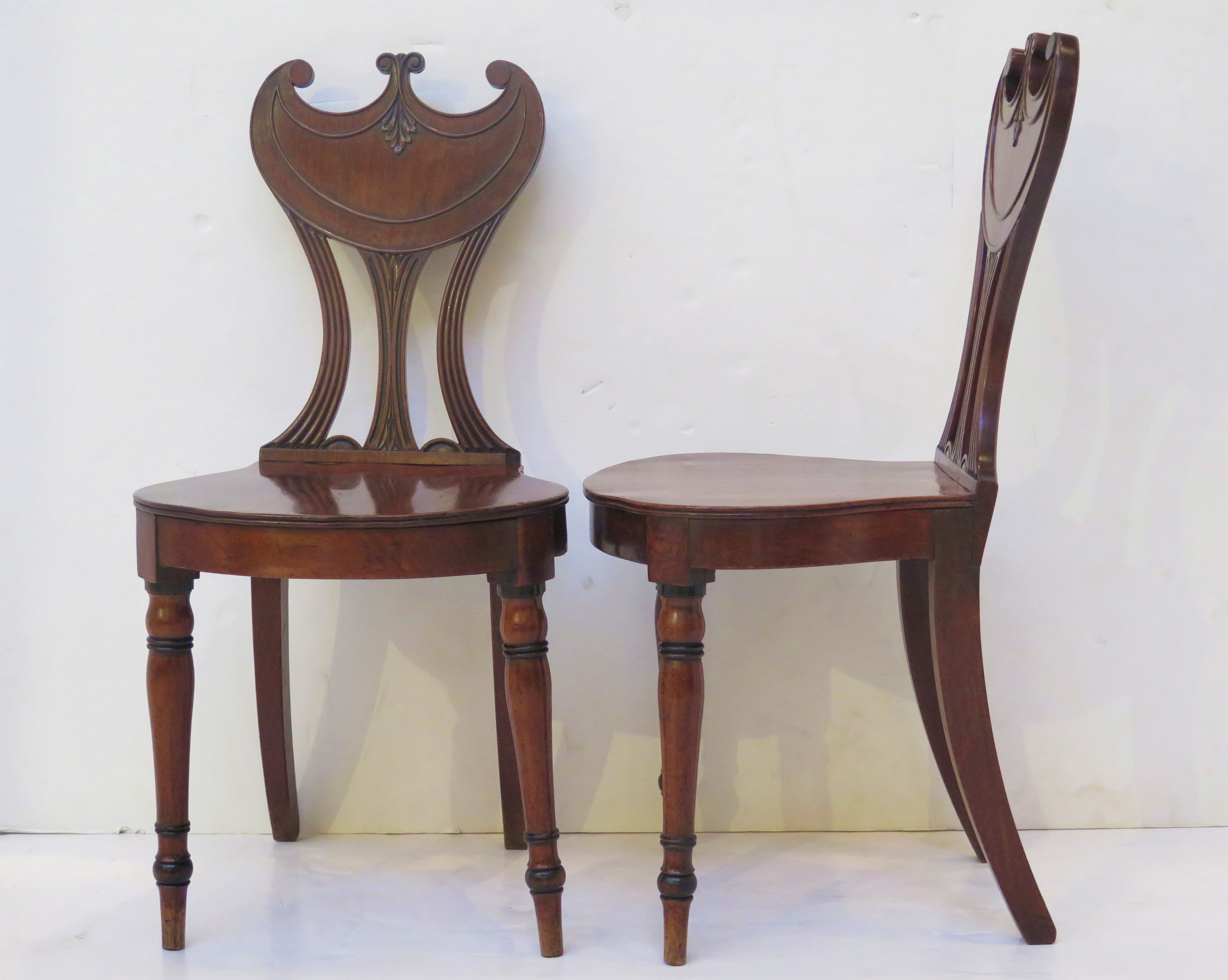 Pair of Regency Hall Chairs